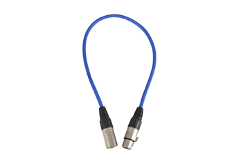 XLR Male to XLR Female Patch Lead 3 Pin Balanced Choice of Length & Colour